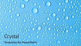  Presentation with blue drops - Slide deck with blue drops background and a light blue colored foreground