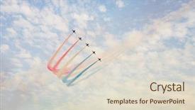  Presentation with red white blue - Audience pleasing presentation theme consisting of blue during a performance backdrop and a lemonade colored foreground