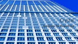  Presentation with dwelling - PPT layouts featuring blue dwelling house in blue abstract background and a teal colored foreground