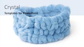  Presentation with blue - Cool new PPT theme with blue-elastic-fluffy-headband-isolated backdrop and a light blue colored foreground