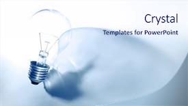 Presentation with light bulb or lightbulb - PPT theme having blue energy - one light bulb background and a  colored foreground