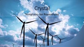  Presentation with energy power - Amazing PPT theme having blue energy backdrop and a light blue colored foreground