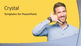  Presentation with blue eyes technology eye scan - Presentation theme having blue eyes smiling doing phone background and a  colored foreground