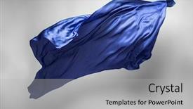  Presentation with soar - Amazing slides having blue fabric flying high backdrop and a light gray colored foreground