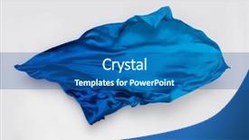  Presentation with soar - Theme enhanced with blue fabric flying high background and a ocean colored foreground
