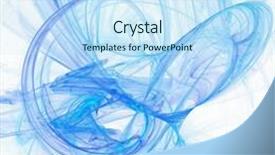  Presentation with fantasy - Presentation theme with blue fantasy on white background background and a sky blue colored foreground