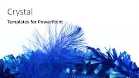  Presentation with carnival - Cool new PPT layouts with blue feathers carnival backdrop and a white colored foreground