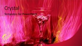  Presentation with red blue yellow - Beautiful presentation featuring blue fiber optic light backdrop and a crimson colored foreground