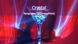  Presentation with red blue yellow - Presentation theme with blue fiber optic light background and a violet colored foreground