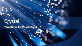  Presentation with fiber optic - Presentation enhanced with abstract high tech media - blue fiber optic background and a ocean colored foreground