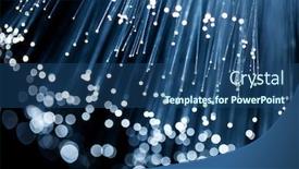  Presentation with optical - Cool new presentation theme with blue fibre optical burst backdrop and a ocean colored foreground