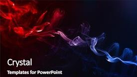  Presentation with smoke - Audience pleasing slide deck consisting of blue fire - smoke on the black background backdrop and a black colored foreground