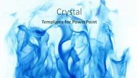  Presentation with blue flame - PPT theme featuring blue-flame-isolated-on-white background and a cool aqua colored foreground