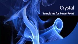  Presentation with blue flame - Audience pleasing slides consisting of blue flame backdrop and a navy blue colored foreground