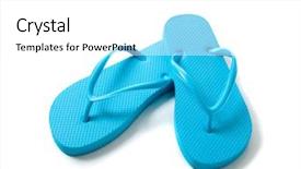  Presentation with oktoberfest bavarian white and blue - Slide deck consisting of blue flip-flops background and a white colored foreground