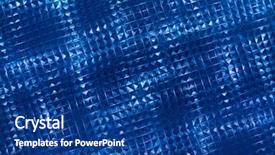  Presentation with blue wave crystal - Cool new PPT layouts with blue fluted glass as background backdrop and a ocean colored foreground