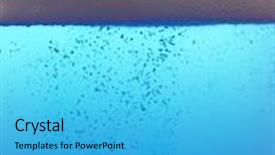  Presentation with foam - Audience pleasing theme consisting of blue foam bubbles background backdrop and a cyan colored foreground