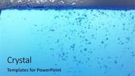  Presentation with foam - Presentation theme consisting of blue foam bubbles background background and a light blue colored foreground