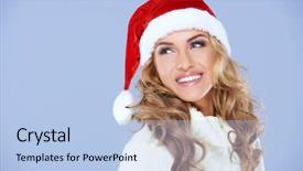  Presentation with merry christmas - Audience pleasing PPT layouts consisting of blue for your christmas backdrop and a  colored foreground