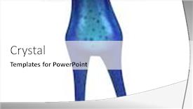  Presentation with frog - PPT theme featuring brazil 3d - blue frog background and a white colored foreground