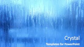  Presentation with blue eyes technology close up - PPT layouts featuring blue frost background closeup frozen background and a teal colored foreground