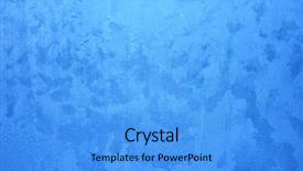  Presentation with ice frozen - Amazing PPT theme having blue frost background closeup frozen backdrop and a light blue colored foreground