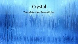  Presentation with ice frozen - Audience pleasing theme consisting of blue frost background closeup frozen backdrop and a arctic colored foreground