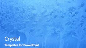  Presentation with ice frozen - Beautiful PPT theme featuring blue frost background closeup frozen backdrop and a light blue colored foreground