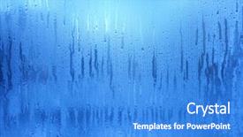  Presentation with ice frozen - Beautiful slides featuring blue frost background closeup frozen backdrop and a teal colored foreground