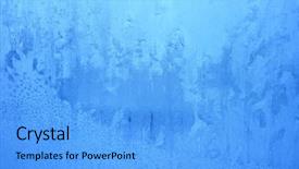  Presentation with blue eyes technology close up - PPT layouts with blue frost background closeup frozen background and a light blue colored foreground