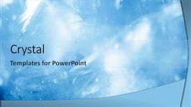  Presentation with ice blue - Audience pleasing PPT theme consisting of blue frozen texture of ice backdrop and a light blue colored foreground