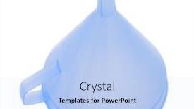  Presentation with funnel - Amazing presentation theme having blue funnel isolated on a white background backdrop and a light blue colored foreground