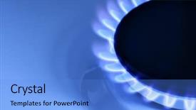  Presentation with blue gas flame - Amazing presentation theme having blue gas flame on hob backdrop and a light blue colored foreground