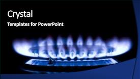  Presentation with dark blue - Beautiful PPT layouts featuring blue gas stove backdrop and a black colored foreground