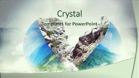  Presentation with earth parts - Colorful presentation enhanced with blue globe 2 - earth separated in two parts backdrop and a  colored foreground