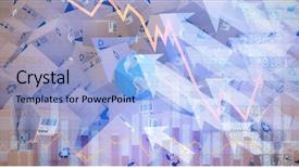  Presentation with globe - Beautiful PPT theme featuring blue globe amidst brown cardboard backdrop and a light blue colored foreground