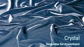  Presentation with light shade blue - Presentation design enhanced with blue glossy velvet is formative background and a ocean colored foreground