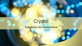  Presentation with gold bokeh - Cool new PPT theme with blue gold - speed motion bokeh abstract background backdrop and a blonde colored foreground