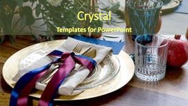 Presentation with rustic wedding - Beautiful PPT layouts featuring blue gold - wedding table setting in rustic backdrop and a tawny brown colored foreground