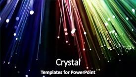  Presentation with fiber - Presentation theme enhanced with blue gradient - fiber optics background and a black colored foreground