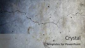  Presentation with concrete - PPT layouts consisting of blue gray background - grungy concrete wall texture background and a light gray colored foreground