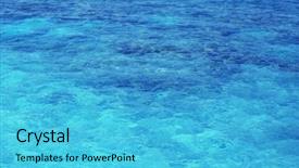  Presentation with water ocean - Amazing slide set having blue green - beautiful view of ocean water backdrop and a cyan colored foreground