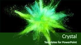  Presentation with coloured - Colorful PPT theme enhanced with blue green - explosion of coloured powder isolated backdrop and a forest green colored foreground