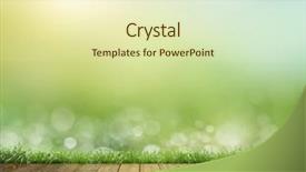  Presentation with floor - Amazing slide set having blue green - sky as background backdrop and a soft green colored foreground