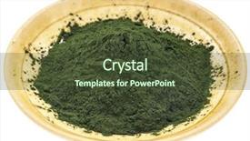  Presentation with barn wood - PPT layouts with blue green - small bowl of hawaiian spirulina background and a tawny brown colored foreground