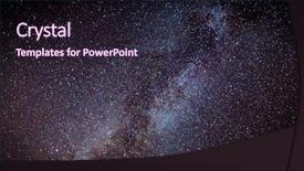  Presentation with night sky - Presentation with blue green - view on night sky background and a wine colored foreground