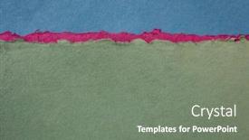  Presentation with cotton fabric - Cool new theme with blue-green-and-purple-abstract backdrop and a gray colored foreground