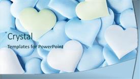  Presentation with abstract blue white - Beautiful PPT theme featuring blue green and white pastel backdrop and a sky blue colored foreground