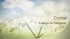  Presentation with subtle blue green - Presentation design featuring blue green background spring time background and a sky blue colored foreground