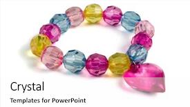  Presentation with green glass - Theme with blue green circle - multi-colored glass beaded bracelet isolated background and a white colored foreground